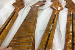 1 Stück Flame Maple E-Gitarre Hals 21 Fret Griffbrett Abalone Dots Inlay7119548