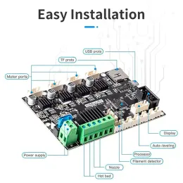 Creality 3D Silent Board Motheard for Ender 3 / Ender 3 Pro Uprzeznastkowane v4.2.7 32 -bitowe TMC2225 Drukarki 3D tablicy głównej