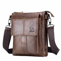 laoshizi New Fi Crossbody Bag100% degli uomini del cuoio genuino Menger Borse Borse Flap Borsa a tracolla da viaggio da uomo Bolso Torebka t53z #