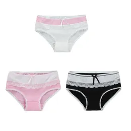 Mutandine 3 pezzi / lotto ragazze pizzo ragazza biancheria intima bambini cotone lingerie mutande per 12-18 anni consegna goccia bambino bambini maternità panno Dh1Rr