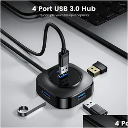 USB -nav i 1 nav 3 0 3.0 Splitter Expander MTI Ports 2.0 Docking Station Data Transmission Adapter för PC Laptop Drop Delivery Computt Otrle