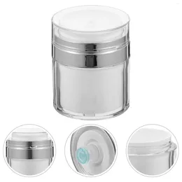 Bottiglie di stoccaggio 2 pezzi Press Cream Jar Sub Bottle Contenitore per lozione airless Creami Pompa a tenuta stagna Pratico pacchetto multiuso