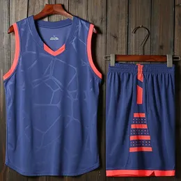 Tuta da ginnastica estiva da corsa Set corto senza maniche Canotta da basket Maglia traspirante ad asciugatura rapida Pantaloncini sportivi Tuta da competizione 240318