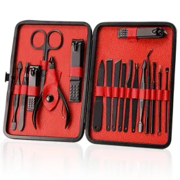 Brushes Professional Manicure Set Nail Clipper Kit Nail Care Set Grooming Kit Pedicure Blackhead Blemish Eyelash Makeup Facial Care Tool