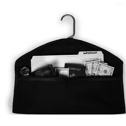 أكياس التخزين شماعات تحويل مخبأ جيب آمن منظم مقاوم للماء أوكسفورد القماش خزانة تحت سرية السلامة حقيبة السلامة