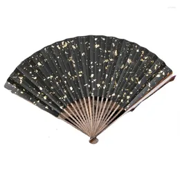 Dekorativa figurer Summer Flying Dragon Scale Bamboo Palm Folding Fan 9,5-tums 18 Square Master Manual Turning Wheel