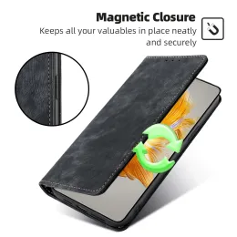 Caixa de couro magnético para Xiaomi 13 Lite Mi 12 12S Ultra 11 10 Lite 10T 10S Carteira da carteira Caixa de telefone