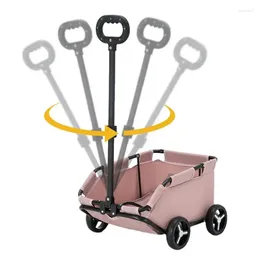 Dog Carrier Small Pet Stroller Rolling Cat Cage 4 Wheels Lightweight Folding Trolley Cart For Travelling Shopping