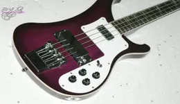 Högkvalitativ lila 4 strängar 4003 Electric Bass Guitars Stereo Varitone 9947116