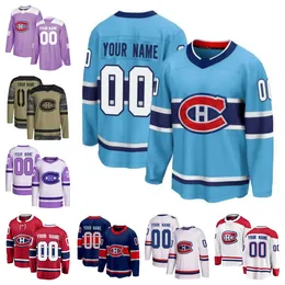 Hockey Jerseys Montreal''Canadiens''Men Women Youth Cole Caufield Nick Suzuki Brendan Gallagher David Savard Josh Anderson Tanner Pearson Joel Armia Mike Matheson