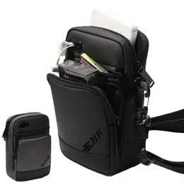 HCANKCAN HERS BAG Luxury Men Shoulder Bag för 9,7 "iPad Casual Crossbody Väskor Högkvalitativ manlig handväska Phe Men's Chest Pack 55GZ#
