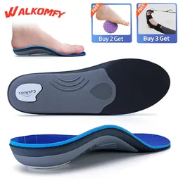 Walkomfy Heavy Duty Support 210 kg plantar Fasiitis Insoles Arch Ortic Inserts Flat Feet Heel Pain Relief Ortics 240318