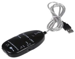 Gitarr till USB -gränssnitt Länk Instrument Kabel PC MAC -inspelningsadapter 1M Black1539662