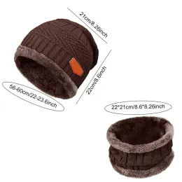 Kit di neve bernomico calda bernomce snow kint cranio cabina scarf set per uomini donne per cappello inverno guanti touch screen guanti cerchia la sciarpa