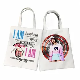 Melanie Martinez Streetwear Cry Baby Bolsas Bolsas de Ombro Casual Loja Meninas Bolsa Feminina o0v7 #