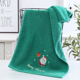 Novo, a toalha de rosto de Natal define decoração de natal Red Papai Noel Ano Novo Presente Home Banheiro Lavagem Mão Mão Face Towel Cloth Mulher