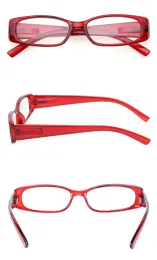 Óculos de leitura de henotina lentes ópticas transparentes homens mulheres lençóis de leitura de quadros retangulares, incluindo óculos de sol de dioptria ao ar livre