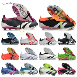 Gift Bag Mens High Ankle Football Boots Accuracy FG Firm Ground Laceless Cleats Accuracy.1 Soccer Shoes Top Outdoor Elite Trainers Botas De Futbol 332