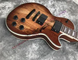 الصين الغيتار الكهربائي Spalted Maple Wood Brown Color0123930606