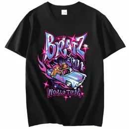 Bratz camisetas mulheres verão rua oversized camiseta harajuku y2k topos homens mulheres casual cott manga curta plus size tshirt m3p8 #