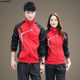 New Spring and Autumn Couple Sports Leisure Suit Mens Womens Games Costume Student School Uniform Group Appearance