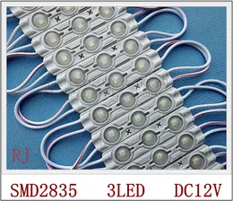 スーパーLEDモジュール防水IP65インジェクション標識文字DC12V 60mm*13mm*4mm SMD 2835 3 LEDアルミニウムPCB PVCインジェクションのLEDライトモジュール