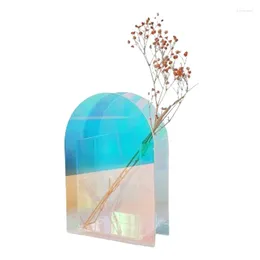 Vase1ピースVase Home Room Wedding Decoration Multolor Acrylic Plant Hydroponic Flower Arfferinment Container