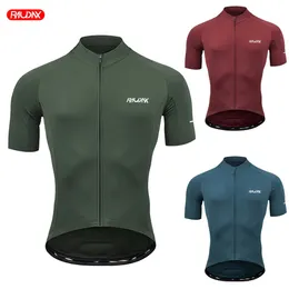 Raudax Summer MTB Bike Wear Short Sleeve Cycling Jersey Top Quality Spandex Racing Shirts Clothes Maillot 240318