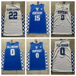 Maglie da basket da uomo di Rob Dillingham Kentucky Wildcats, tutte cucite