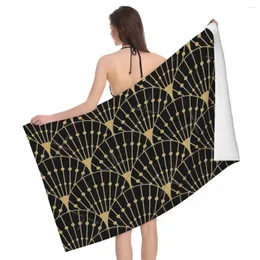 Handtuch-Deko-Waage (Gold-Schwarz) 80 x 130 cm, wasserabsorbierend, für die Schule, als Geschenk für die Feiertage