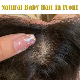 15x16 cm Wala ciała jedwabny baza bazowa z włosami dla niemowląt chińskie dziewicze ludzkie włosy kawałek z 4 klipsami ins naturalny skóra skóry głowy 8-22 cali