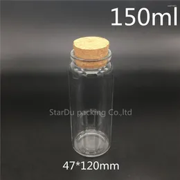 Storage Bottles Cork Jar 500pcs 150ml Glass Bottle Sealed 100g Container Of High Quality Experiment