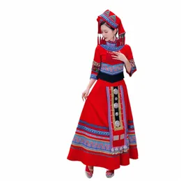 Yetişkin dans performansları için yeni zhuang kıyafetleri, kadın LG etekleri, etnik azınlık giyim u3ti#
