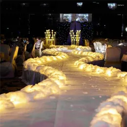 Party Decoration 2024 Wedding Road Lead T Stage Decorative Snow Yarn Holiday Home Supplies Background Events