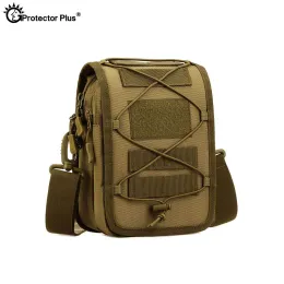 Väskor Protector Plus Tactical Bag Military Messenger Bag Molle Pouch Single Shoulder Nylon Outdoor Sport Fishing Camping Crossbody