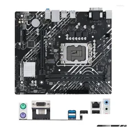 Motherboards Intel H610 Prime H610M-F D4 Motherboard Used Original Lga1700 Lga 1700 Ddr4 64Gb Usb2.0 Usb3.0 Sata3 Desktop Mainboard Dr Otagu