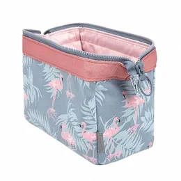 New Fi Cosmetic Bag Donna Impermeabile Flamingo Borse per trucco Organizzatore di viaggi Kit da toilette Borse per trucco portatili Estetista v0QK #