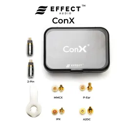 Accessori Effetti Audio ConX Set base Set completo Connettori2 pin (0,78 mm) /MMCX /PIPX /A2DC /Connettore auricolare