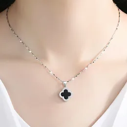 Luxus Halskette Clover Halskette Viele Farben Klassische klassische einfache Fünf-Blätter-Blumenheize Halskette Natursteine Clover Choker Kette für Frauen Party täglicher Tragen Schmuck Schmuck