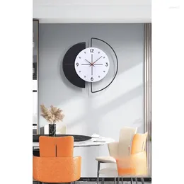Relógios de parede Relógio criativo sala de jantar/sala de estar luz luxo moderno minimalista parede de alta qualidade