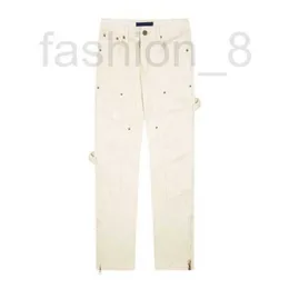 Męskie spodnie Designer Męskie dżinsy Pełne wytłoczone list drukowania hip-hopowych mody Casual Pants CJ88