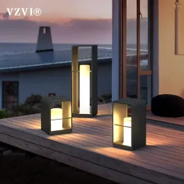 Vzvi Garden Light Solar светодиодный забор Light Outdoor WaterPoof ландшафтный освещение газон лампа