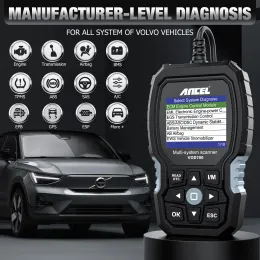 Skaner ANCEL VOD700 OBD2 dla Volvo Code Coder Reader Diagnostic Scan Tool ABS Kurpling Olej wtryskiwający itp. BMS EPB TPMS D-P-F