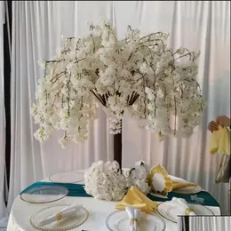 Party Decoration Artificial Flower Arrangement Stand Road Lead Centerpiece Decorative Table Chandelier Stands Flowers for Tables Drop DH9K1