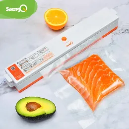 saengQ Vacuum Sealer Packaging Machine For Home Kitchen Including 15pcs Food Saver Bags Commercial Vacuum Food Sealing