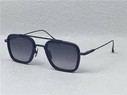 Modedesign man solglasögon 006 fyrkantiga ramar vintage popula stil UV 400 skyddande utomhusglasögon med fodral