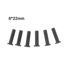 6pcs Drill Chuck Shank Adapter Fixing Vint M5 / M6x22 мм левый ручной запасные винты.