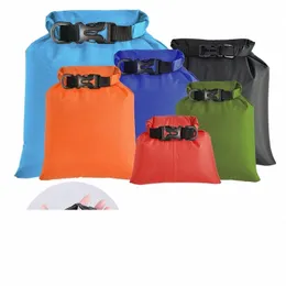 6pcs Outdoor Portable Waterproof Dry Bag Cam Hiking Buckled Storage Sack Drifting Snorkeling Bags With Adjustable Strap g8fW#