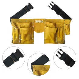 Cintura per utensili in pelle Caschetti di stoccaggio ad alta efficienza carpentiere multipli kit fibbia kit Apron