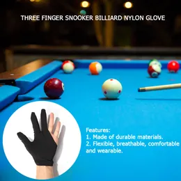 3 parmak evrensel havuz ipucu snooker eldivenleri bilardo eldiven atıcılar kara snooker işaret eldivenleri sol/sağ el bilardo aksesuar